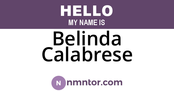 Belinda Calabrese