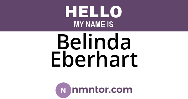 Belinda Eberhart