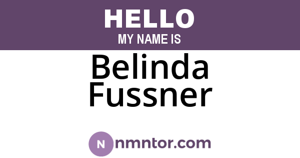 Belinda Fussner