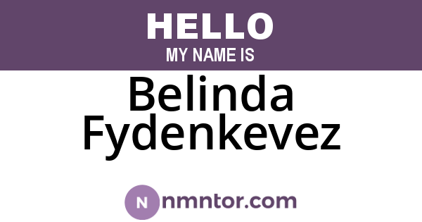 Belinda Fydenkevez