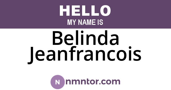 Belinda Jeanfrancois