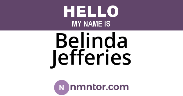 Belinda Jefferies