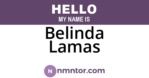 Belinda Lamas