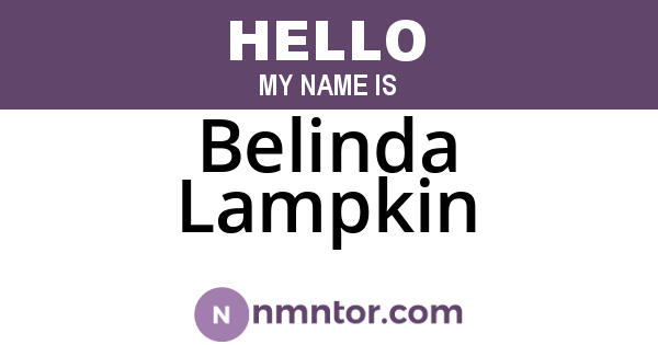 Belinda Lampkin