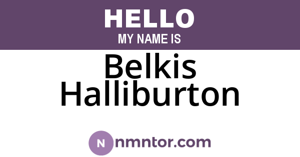 Belkis Halliburton