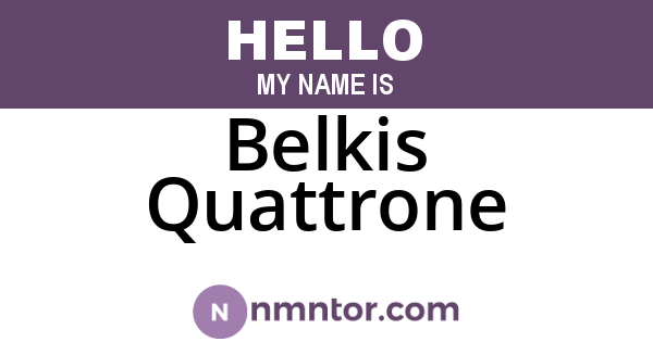 Belkis Quattrone