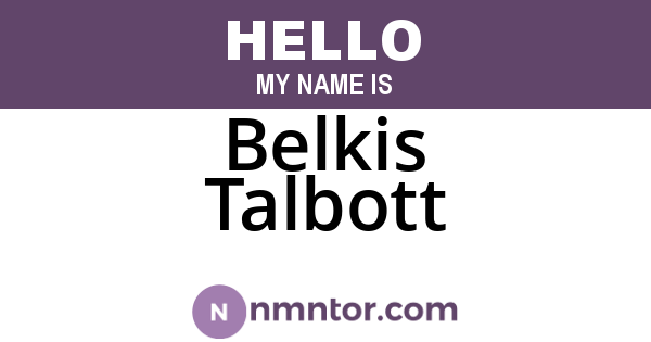 Belkis Talbott