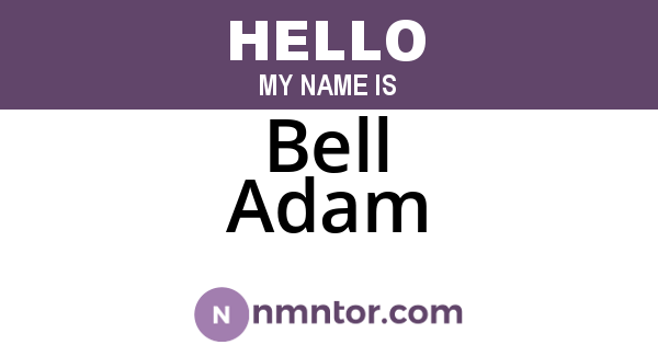 Bell Adam