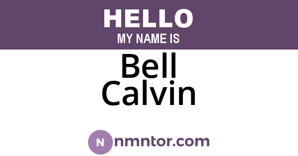 Bell Calvin