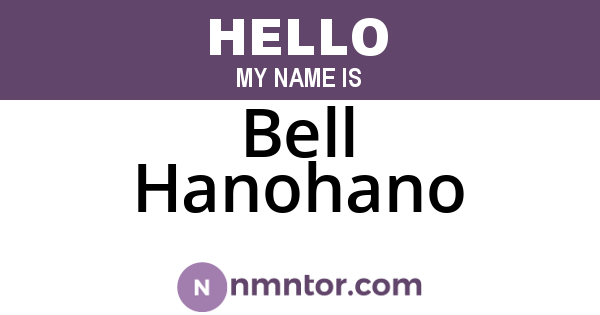 Bell Hanohano