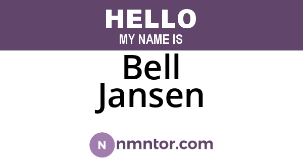 Bell Jansen