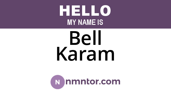 Bell Karam