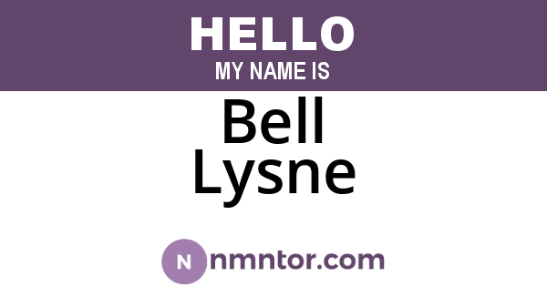 Bell Lysne