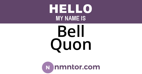 Bell Quon