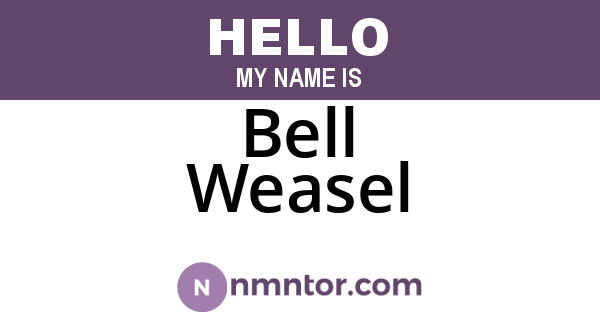 Bell Weasel