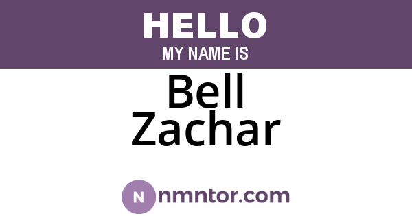 Bell Zachar