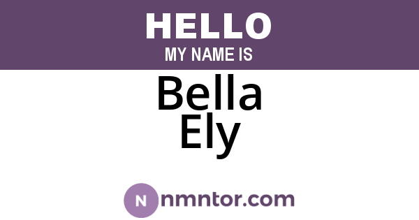 Bella Ely