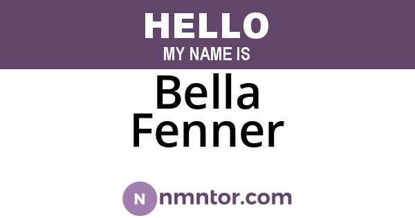 Bella Fenner