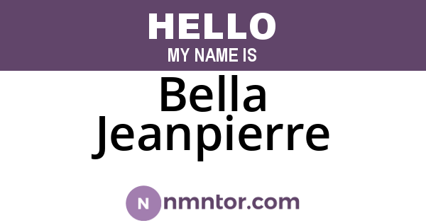 Bella Jeanpierre