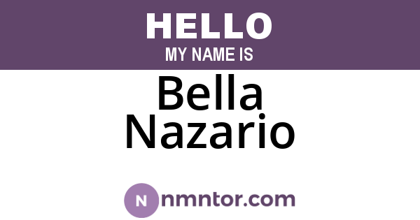 Bella Nazario