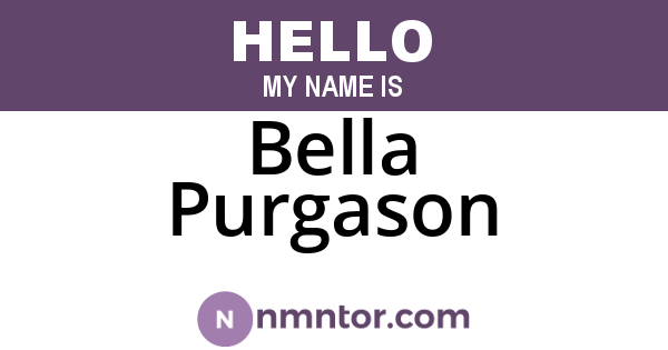 Bella Purgason