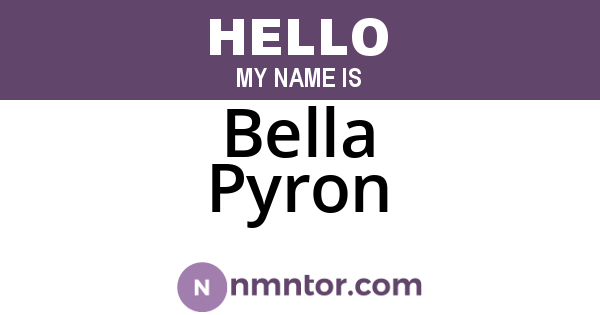 Bella Pyron