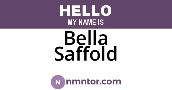 Bella Saffold