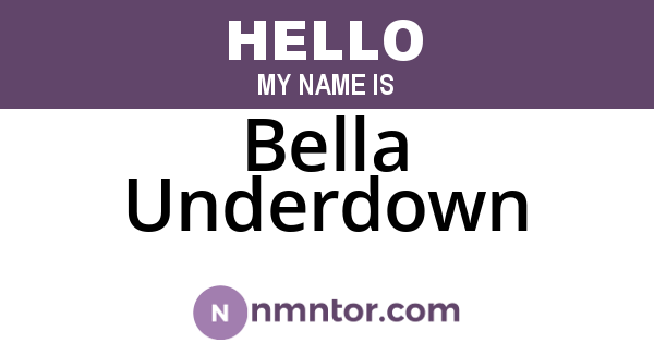 Bella Underdown