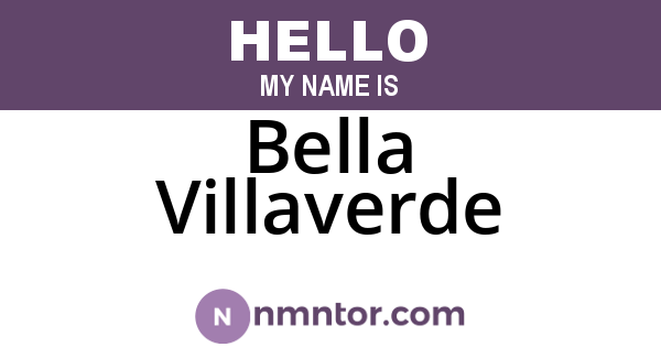 Bella Villaverde