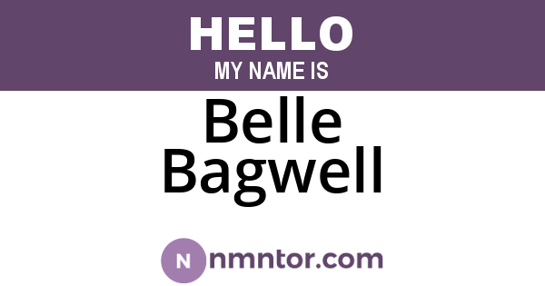 Belle Bagwell