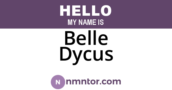 Belle Dycus