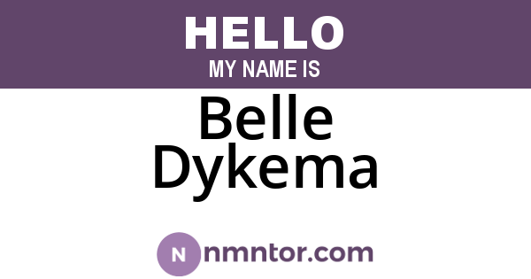 Belle Dykema