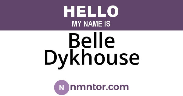 Belle Dykhouse