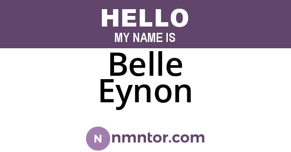 Belle Eynon