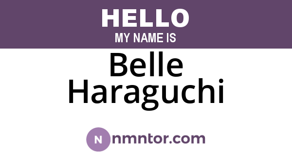 Belle Haraguchi