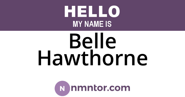 Belle Hawthorne
