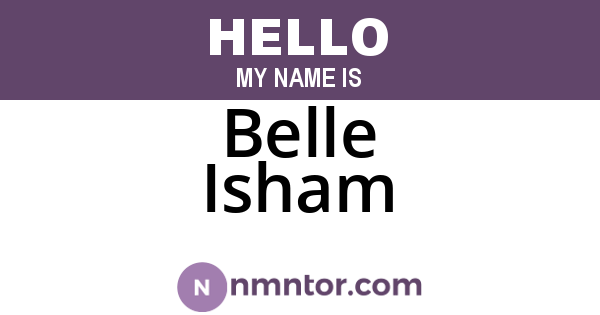 Belle Isham