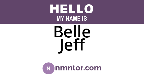 Belle Jeff