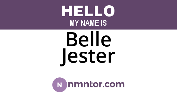 Belle Jester
