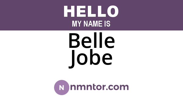 Belle Jobe