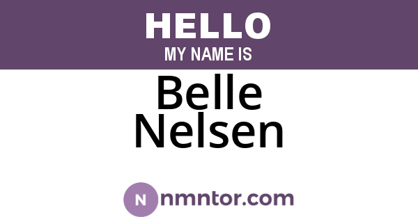 Belle Nelsen