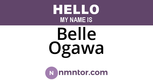 Belle Ogawa