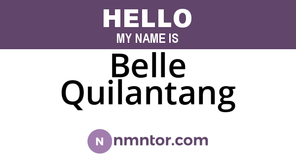 Belle Quilantang