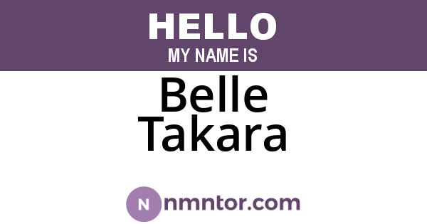 Belle Takara