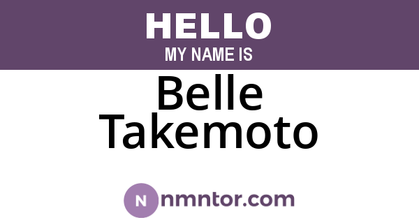 Belle Takemoto