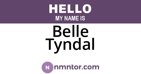 Belle Tyndal