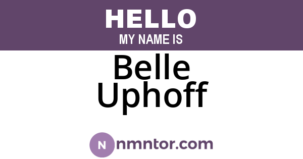 Belle Uphoff