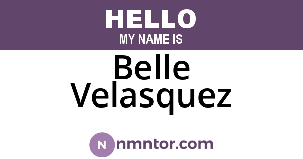 Belle Velasquez