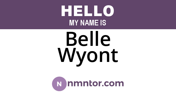 Belle Wyont