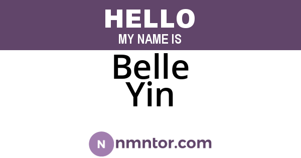 Belle Yin